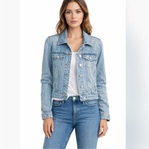 Blank NYC Classic Denim Button Up Jean Jacket Light Wash Size Small